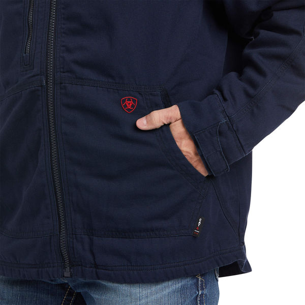 FR Stretch Canvas Jacket, Navy, 3XL, Tall