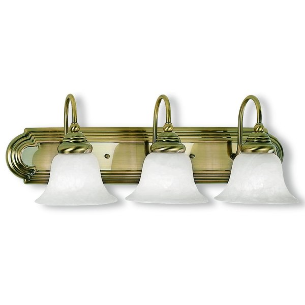 Belmont 3 Light Antique Brass Bath Vanity