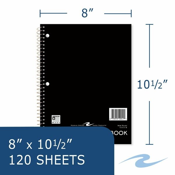 Case of 3 Subject Wirebound Notebooks, 10.5