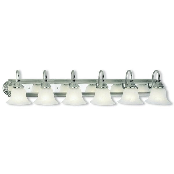 Belmont 6 Light Brushed Nickel And Polis