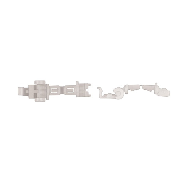 Wht Nyln Door Rod Clips #10-24 Rod Size 8mm Hole Size PK10