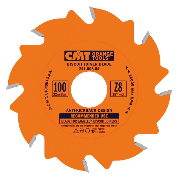 Biscuit Joiner Blade, Flat, 4