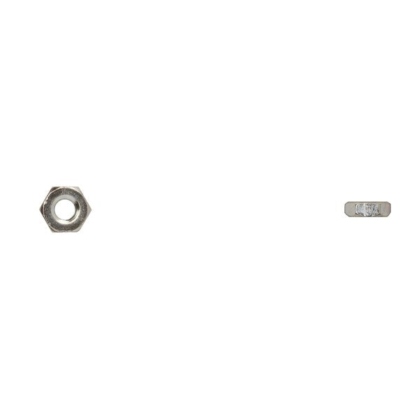 Hex Nut, #10-24, Bright Zinc Plated
