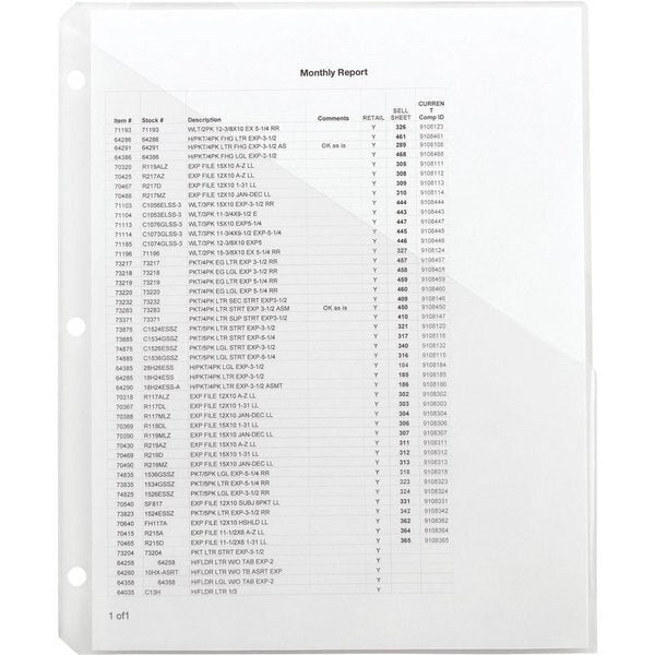 File Jacket 8-1/2 x 11
