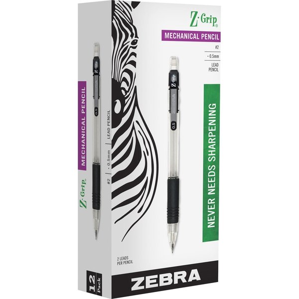 Z-Grip Mechanical Pencil 0.5mm Black Dozen