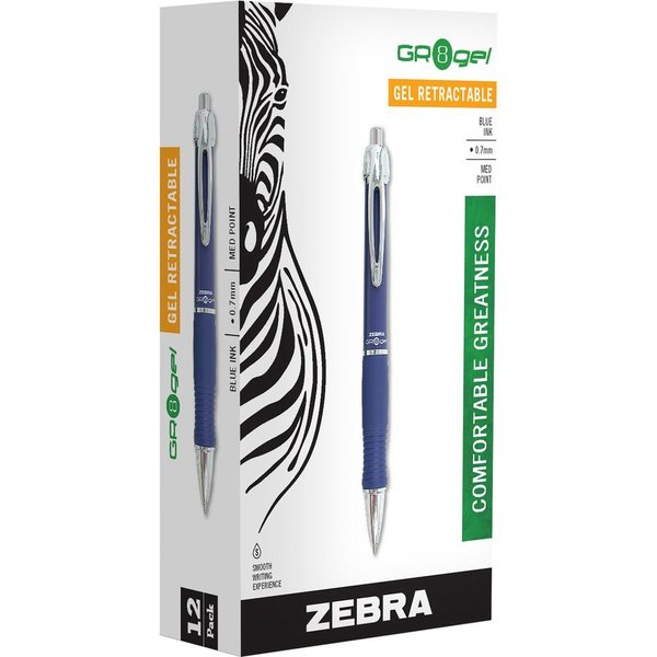 Gel Pen, Blue, Medium, PK12