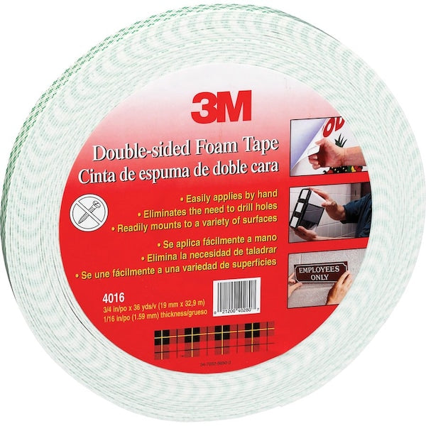 3M 4016 Double Coated Foam Tape 12