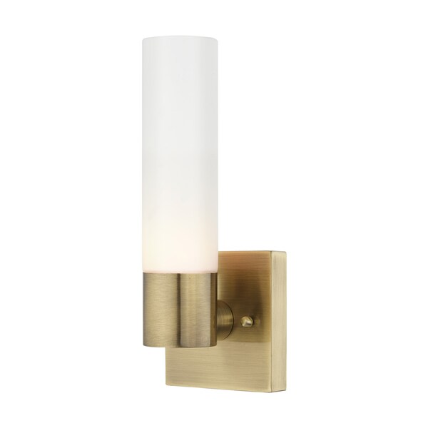 Aero 1 Light Antique Brass ADA Wall Sconce