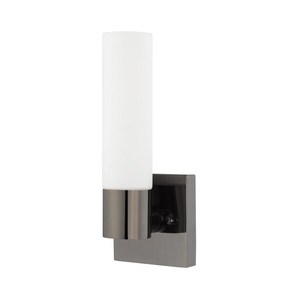 Aero 1 Light Black Chrome ADA Wall Sconce