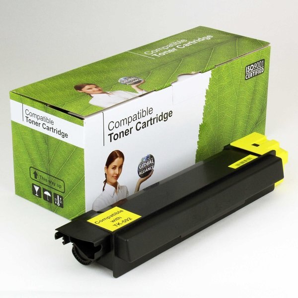 Refurbished Compatible Toner For TK592, Yellow, 5K Pages