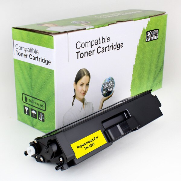 Remanufactured Compatible Toner For Brother TN436Y, Yellow, 6.5K VL