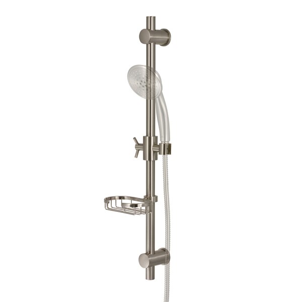 Brushed-Nickel Adjustable Slide Bar Showerspa Shower Panel Accessory