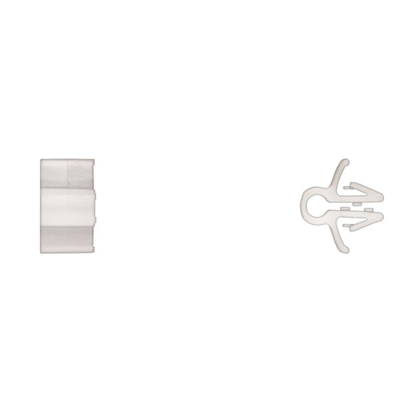 Ntrl Nyln Door Rod Clips 6mm Rod Size 7mm Hole Size PK15