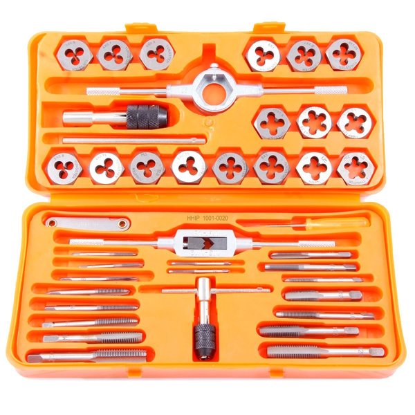 41 Piece 3mm-12mm Tap & Die Set With Hexagon Shaped Dies