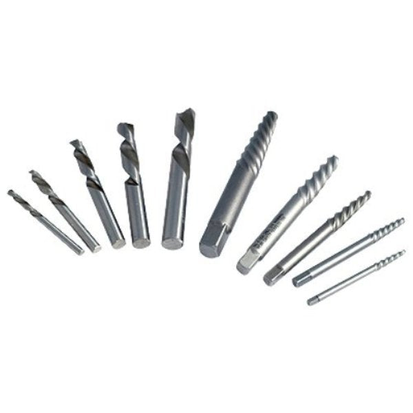 10 Piece Screw Extractor & Drill Bit Set