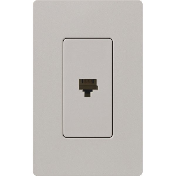 Telephone Jack, Single, Taupe