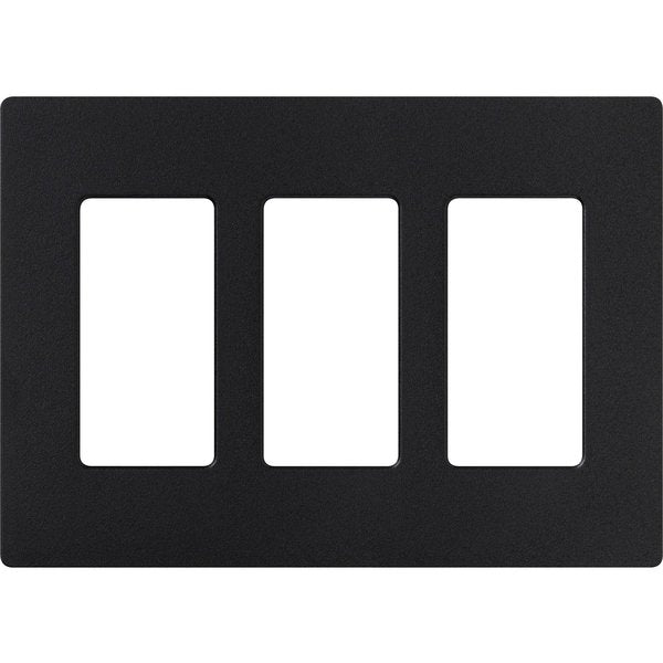 Designer Wall Plates, Number of Gangs: 3 Satin Finish, Midnight