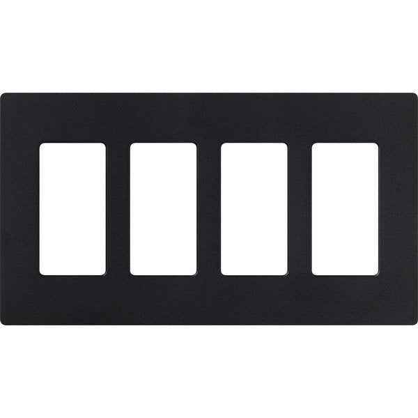 Designer Wall Plates, Number of Gangs: 4 Satin Finish, Midnight