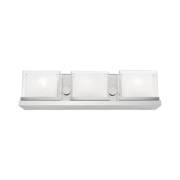 Duval 3 Light Polished Chrome Bath Vanit