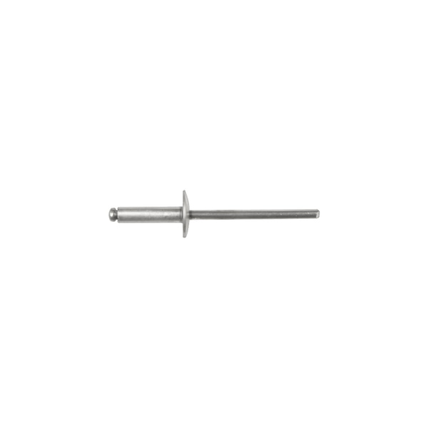 Blind Rivet, Large Flanged Head, 1/8 in Dia., 31/64 in L, Aluminum Body