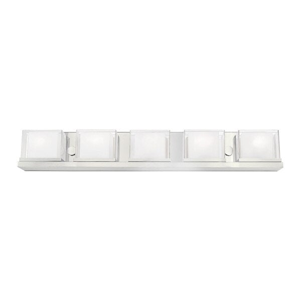 Duval 5 Light Polished Chrome Bath Vanity