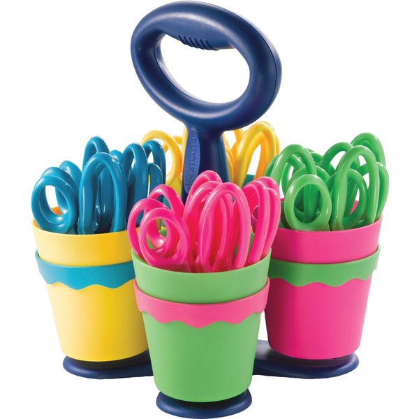 Scissors, Scissor Caddy W/ 24 pcs 5