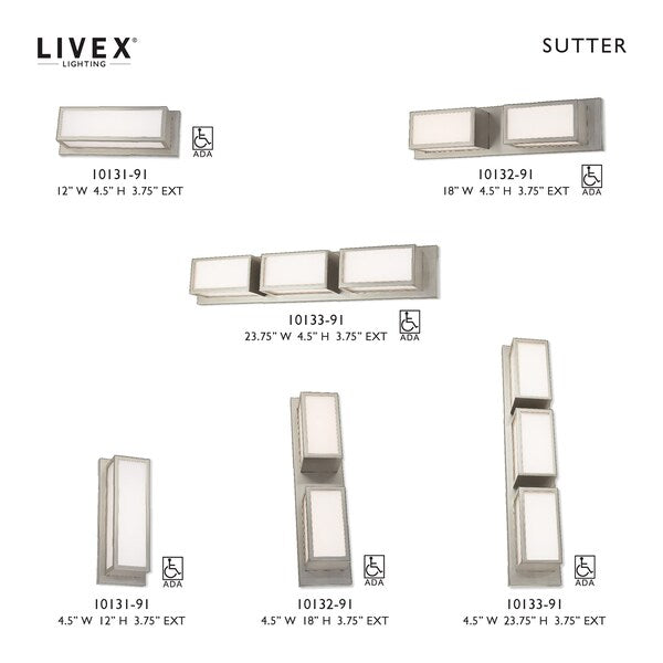 Sutter N/A Light Brushed Nickel ADA Bath Vanity