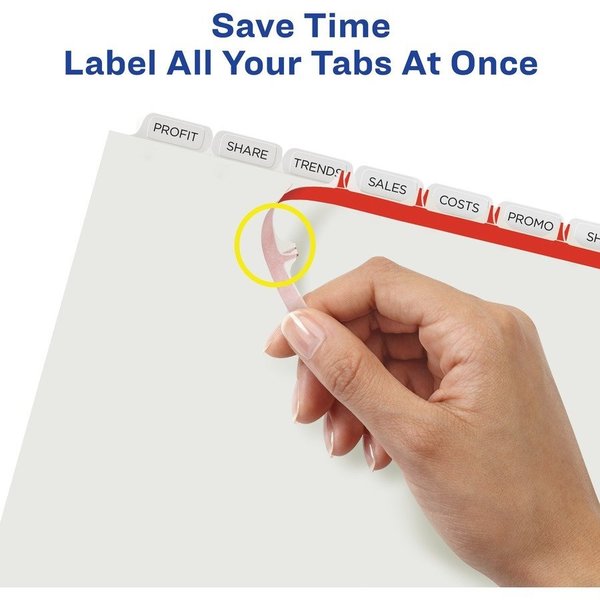Label Dividers, 8 Tab, PK25