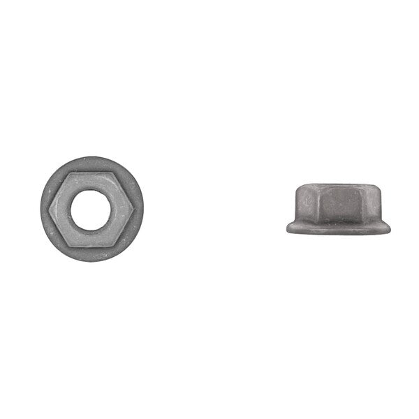 Flange Nut, M10-1.50, Blackened, 15 mm Hex Wd