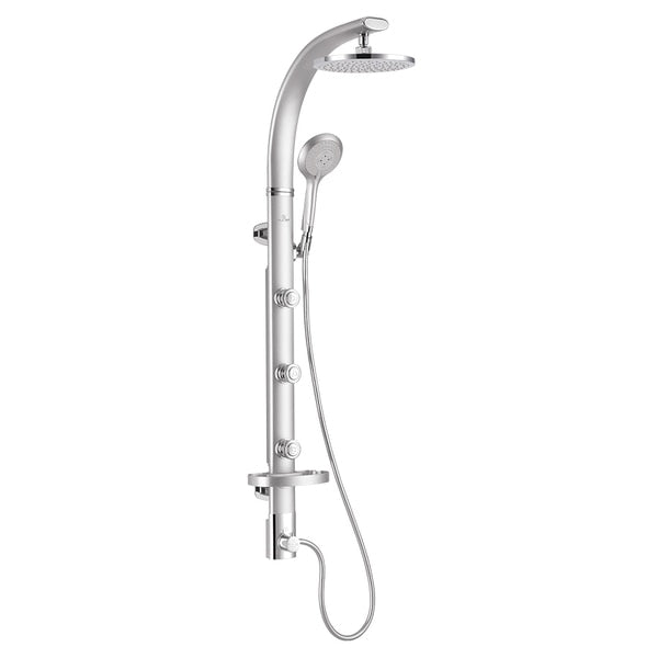 Shower System-Bonzai Shower System, Silver, Wall