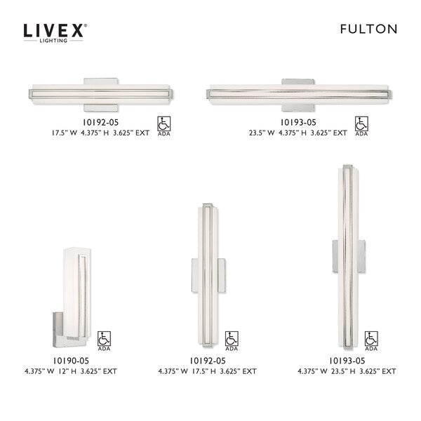 Fulton N/A Light Polished Chrome ADA Bath Vanity