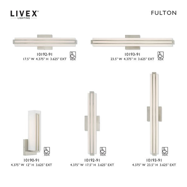 Fulton N/A Light Brushed Nickel ADA Bath