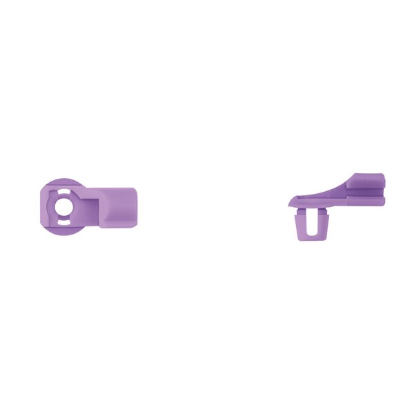 Purple Nyln Door Rod End Clip 3.5mm Rod Size Rght Hand Side PK5