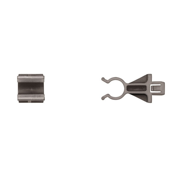 Blk Nyln Hood Prop Clips 7mm Sq Hole Size 8mm Rod Size PK10