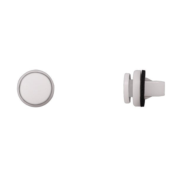 Wht Nyln Tail Lght Ret 8mm Square Hole 12mm Stem L PK10