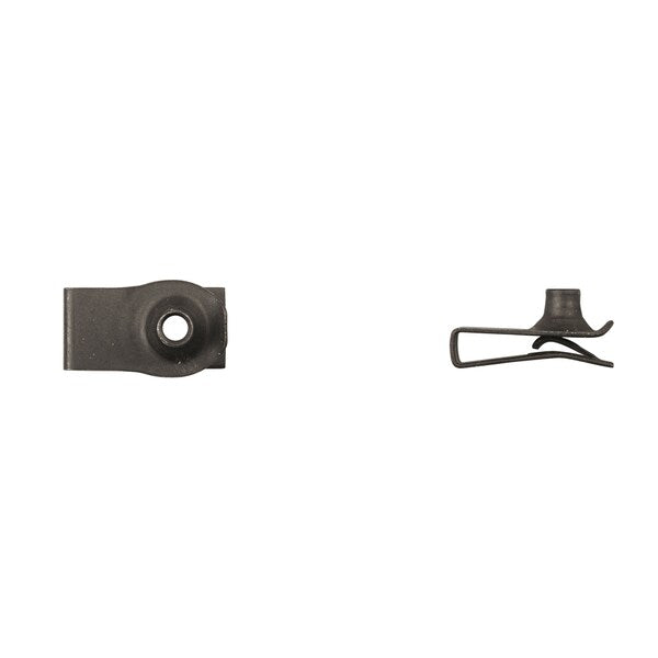 Blk Short Extruded U Nuts 4-.70mm Panel Rng .80-4.00mm PK50