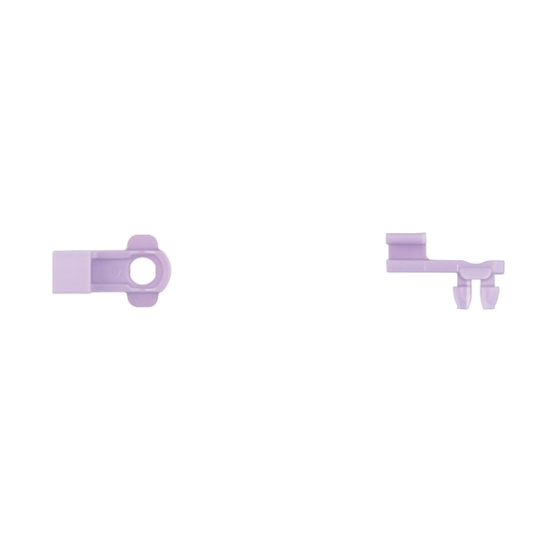 Purple Nyln Door Rod End Clip 4.2mm Rod Size Lft Hand Side PK25