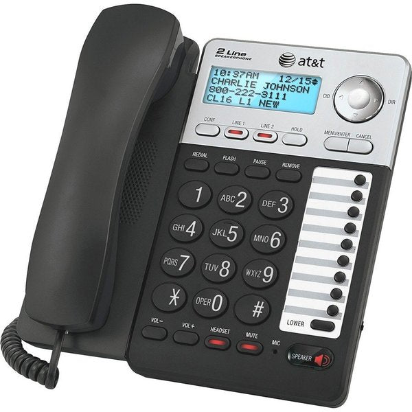 Corded Phone System w/Caller ID, Black