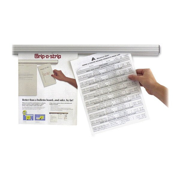Grip-A-Strip Display Rail, 36, Aluminum