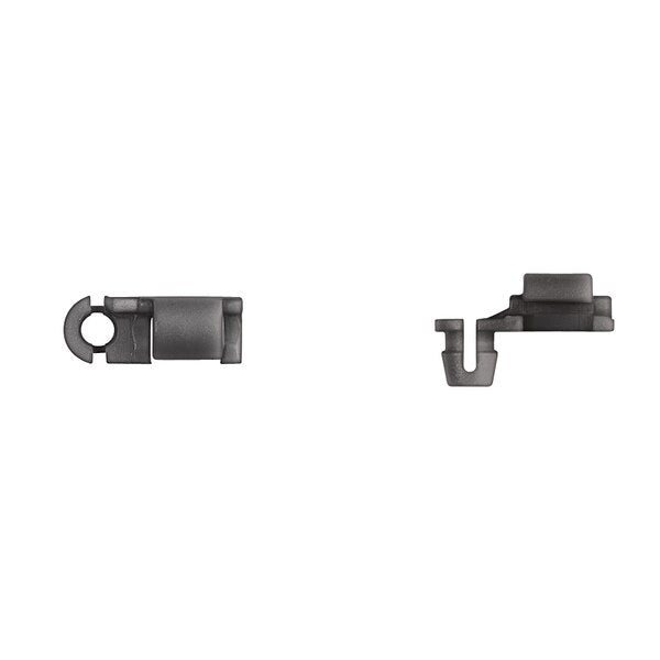 Blk Nyln Door Rod End Clips 4.2mm Rod Size Rght Hand Side PK25