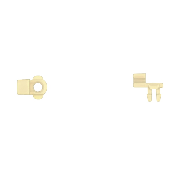 Ylw Nyln Door Rod End Clip 4.0mm Rod Size Lft Hand Side PK25