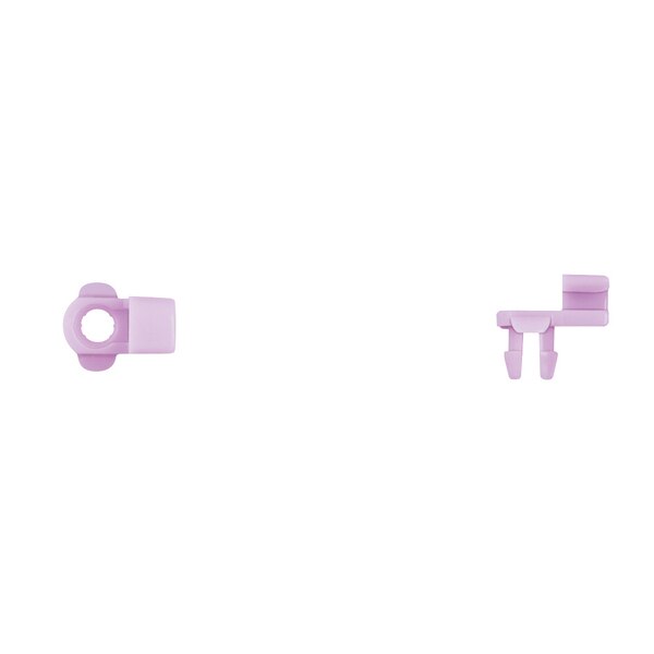 Purple Nyln Door Rod End Clip 4.0mm Rod Size Rght Hand Side PK25