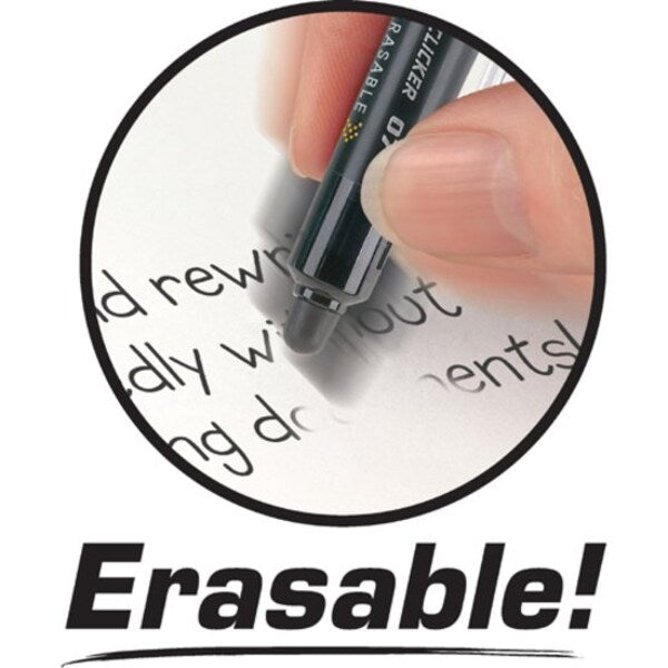 Pen, Erasable Ink, Black, PK12