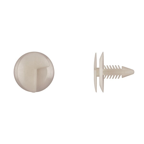 Ntrl Nyln Door Panel Ret 6.80mm Hole Size 18mm Stem PK25