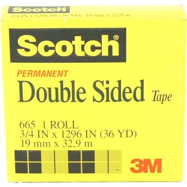 Double Sided Tape, Clear, 3/4