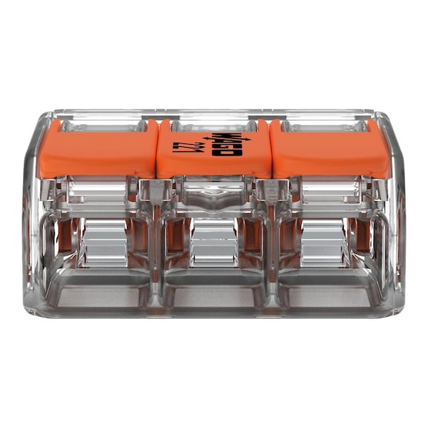 Push-In Connector, Orange, 0.73