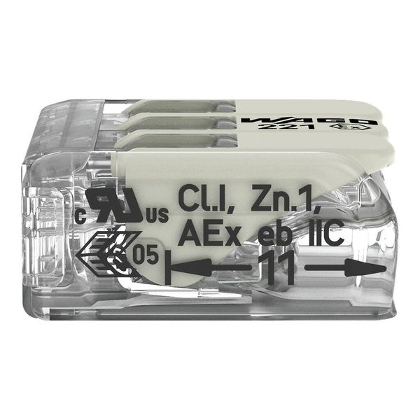 Push-In Connector, Gray, 0.73