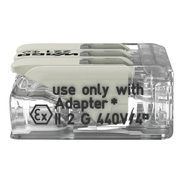 Push-In Connector, Gray, 0.73