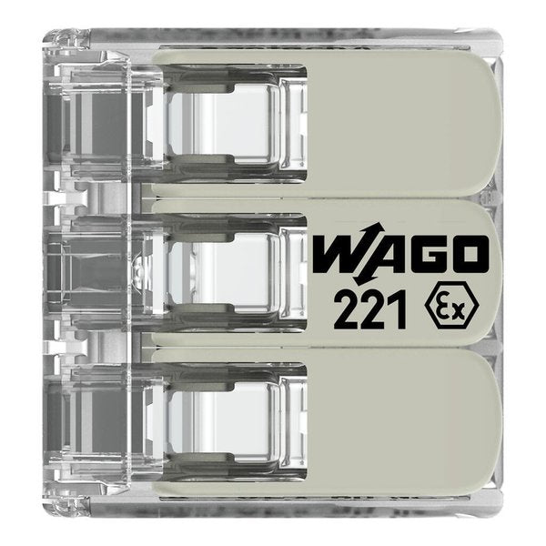 Push-In Connector, Gray, 0.73