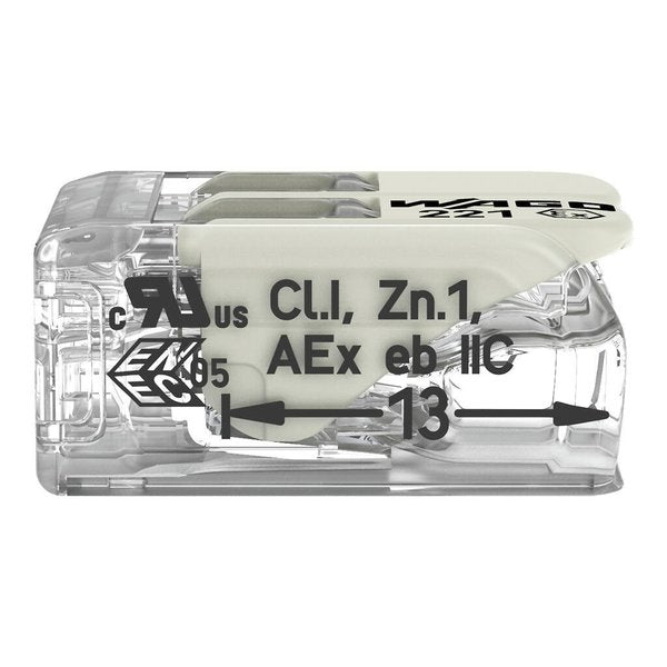 Push-In Connector, Gray, 0.83